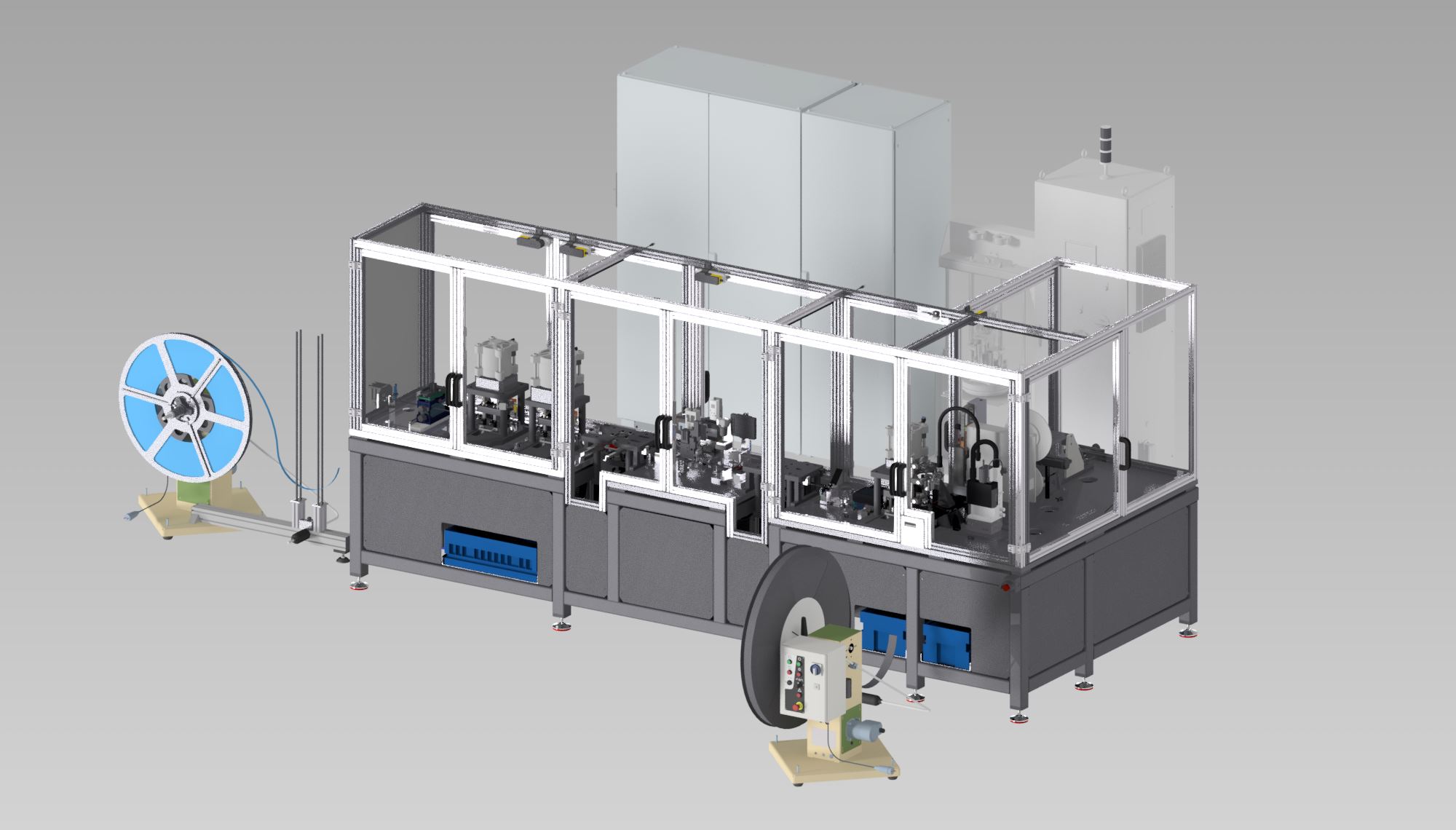Stanzen und Verpacken von Aluminiumverbindern